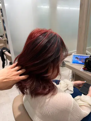 セミロング カラー EARTH菊名店👾 ひらのすぐるのヘアスタイル