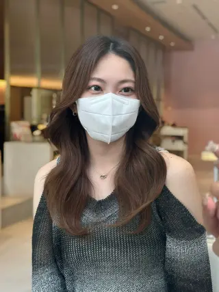 ロング カラー 🍑韓国風レイヤー 🍑莉子のヘアスタイル
