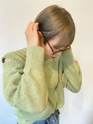 ショート カラー ダメージレスサロン✨ kayo🌱のヘアスタイル
