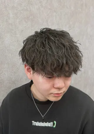 ショート カラー パーマ メンズ メンズ特化 👑YUTAのヘアスタイル