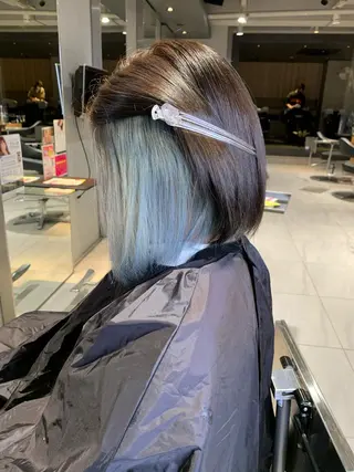 ミディアム カラー パーマ ヘアアレンジ メンズ キッズ ネイル マツエク・マツパ 酸性ストレート 髪質改善大槻勇樹のヘアスタイル