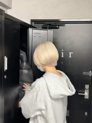 ショート カラー パーマ ヘアアレンジ メンズ キッズ 大人スタイル 太田のヘアスタイル