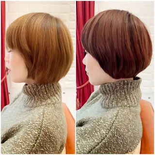 ショート カラー 大人女性ショート専門 tomodaのヘアスタイル