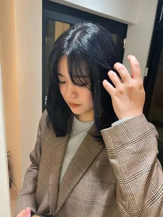 ミディアム quon KINO/ カットモデル✂︎のヘアスタイル