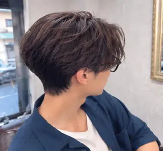 メンズ パーマ Lien 深井店のヘアスタイル