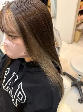 カラー レディースモデル募集 角快利のヘアスタイル