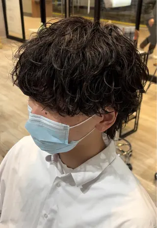 パーマ メンズ 奥村 悠晏のヘアスタイル