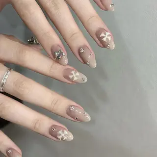 ネイル By moonネイル 🌷ワンホン/韓国風のネイルデザイン