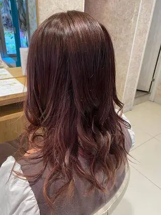 セミロング カラー 佐伯蓮 🫧学割メニューありのヘアスタイル