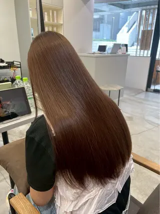 ロング パーマ ハイトーンカラー が絶対可愛い✨泰聖✨のヘアスタイル