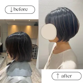 ショート 小顔似合わせカット/ レイヤー/maiのヘアスタイル