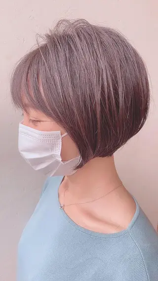 ショート カラー ヘアアレンジ ✨髪質改善/透明感✨ 西野 陽のヘアスタイル