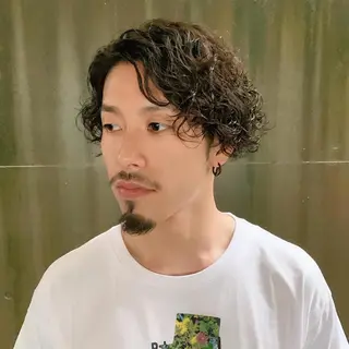 パーマ メンズ 中川 竜誠のヘアスタイル
