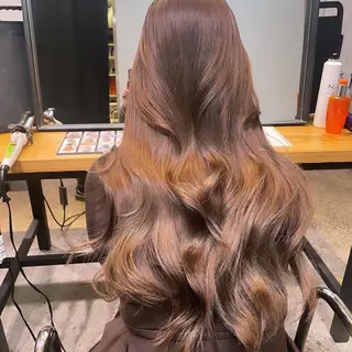 ロング 韓国✖️網紅🖤 パーマYURIYAのヘアスタイル
