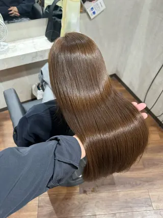 セミロング カラー 髪質改善特化 長澤友哉のヘアスタイル
