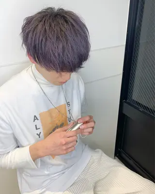 ショート カラー メンズ Amelie yunのヘアスタイル