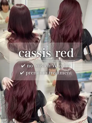 セミロング カラー トレンド暖色ヘア🍒 miu🍒のヘアスタイル
