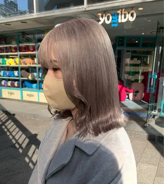 ミディアム カラー 齋藤 連のヘアスタイル