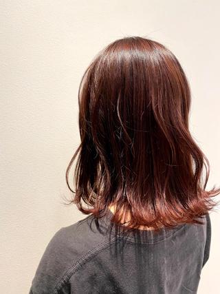 ミディアム カラー Rubik's 梅田茶屋町/叶莉のヘアスタイル