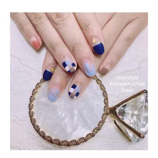 ミディアム ネイル 🐾enen style 🐾のネイルデザイン