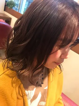 ミディアム カラー 銀座フリーランススタ イリストMIYUKIのヘアスタイル