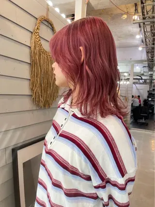 ミディアム カラー GiseL 博多筑紫口店のヘアスタイル