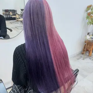 ロング カラー ヘアアレンジ 渋谷🤍ハイトーン 🤍ボブ🤍FUMUのヘアスタイル