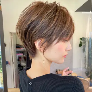 ショート ✨大人ショート専門 カットモデル/銀座のヘアスタイル