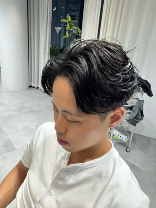 パーマ メンズ 宮原 和斗のヘアスタイル