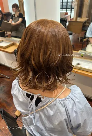 ミディアム カラー 佐藤光華/JANU /カラーモデルのヘアスタイル