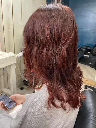 ミディアム パーマ Mens cut Hannaのヘアスタイル