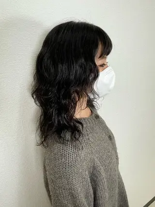 セミロング 江口 将司のヘアスタイル