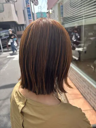 ミディアム カラー 🌈透明感カラー🌈 🌟吉田祐介🌟のヘアスタイル
