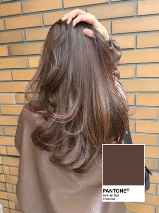 ロング カラー 大宮レイヤーカット ハッシュ　柏崎颯刀のヘアスタイル