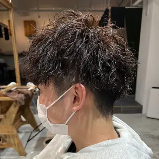 ショート カラー パーマ メンズ Mizuki Yajimaのヘアスタイル