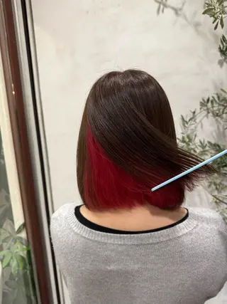 ミディアム カラー ブリーチカラー🦖 岡部木乃夏のヘアスタイル