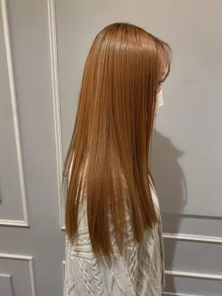 ロング 美髪矯正透明感カラー 江川 和輝のヘアスタイル