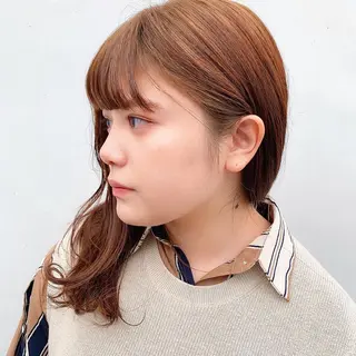 ロング カラー 中川 竜誠のヘアスタイル