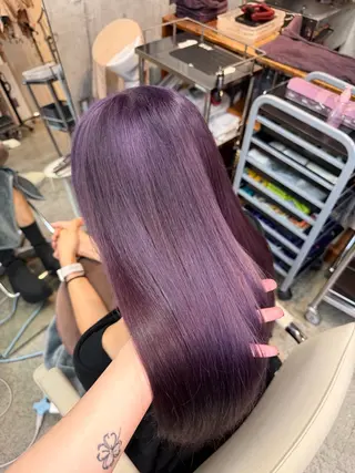 ミディアム カラー リタッチモデル募集中 透明感カラー/真菜のヘアスタイル