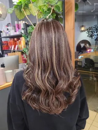 ロング カラー 金田 拓也のヘアスタイル