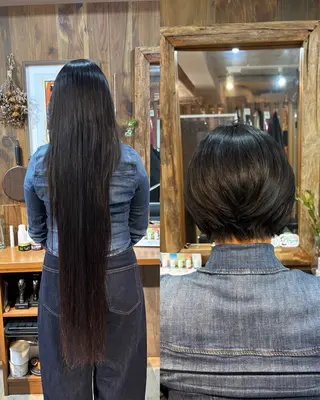 ショート 多幸感 /透明感カラー/リサのヘアスタイル