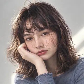 ミディアム カラー 菅原 大佑のヘアスタイル