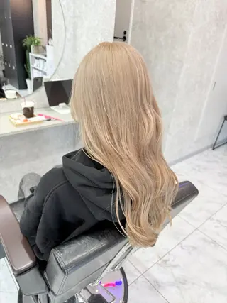ロング カラー 🌺ハイトーン🌺 矢葺 なぎさ🌺🌺のヘアスタイル