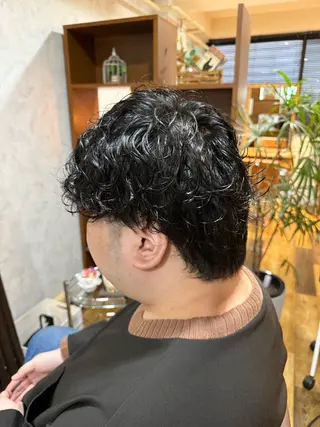 パーマ メンズ 小松 莉夏子のヘアスタイル