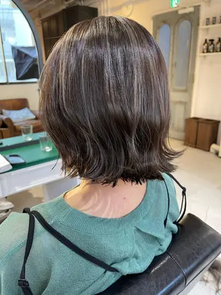 ミディアム カラー &SONS 小林亨のヘアスタイル