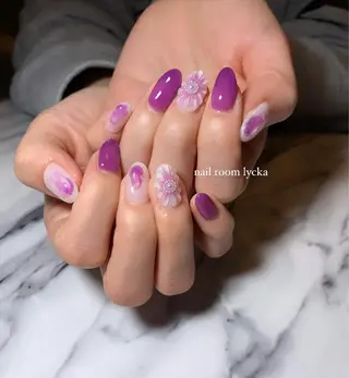 ネイル ネイルルームリッカ 𝐦𝐚𝐲𝐮のネイルデザイン