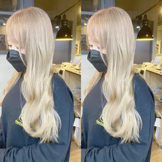 ロング カラー yoriダブルカラー 代表すがわらのヘアスタイル