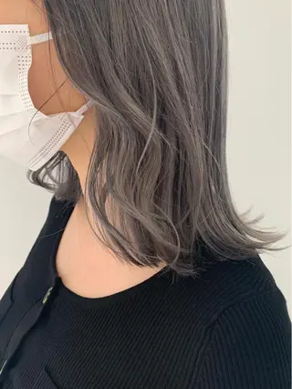 ミディアム カラー Takahashi Yuriのヘアスタイル