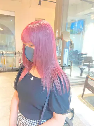ミディアム カラー 🫧艶ダブルカラー ブリーチ🫧トモヤのヘアスタイル