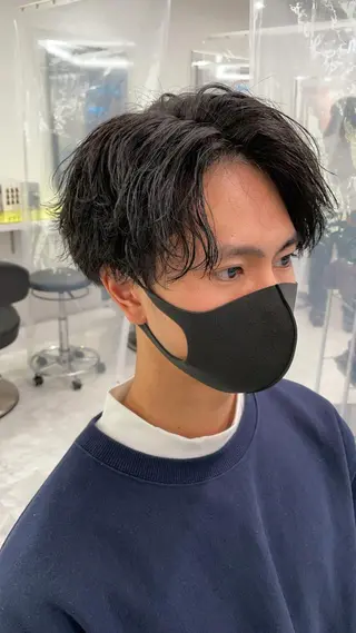ミディアム カラー パーマ ヘアアレンジ メンズ キッズ メンズ特化美容師 aiの眉毛・アイブロウイメージ